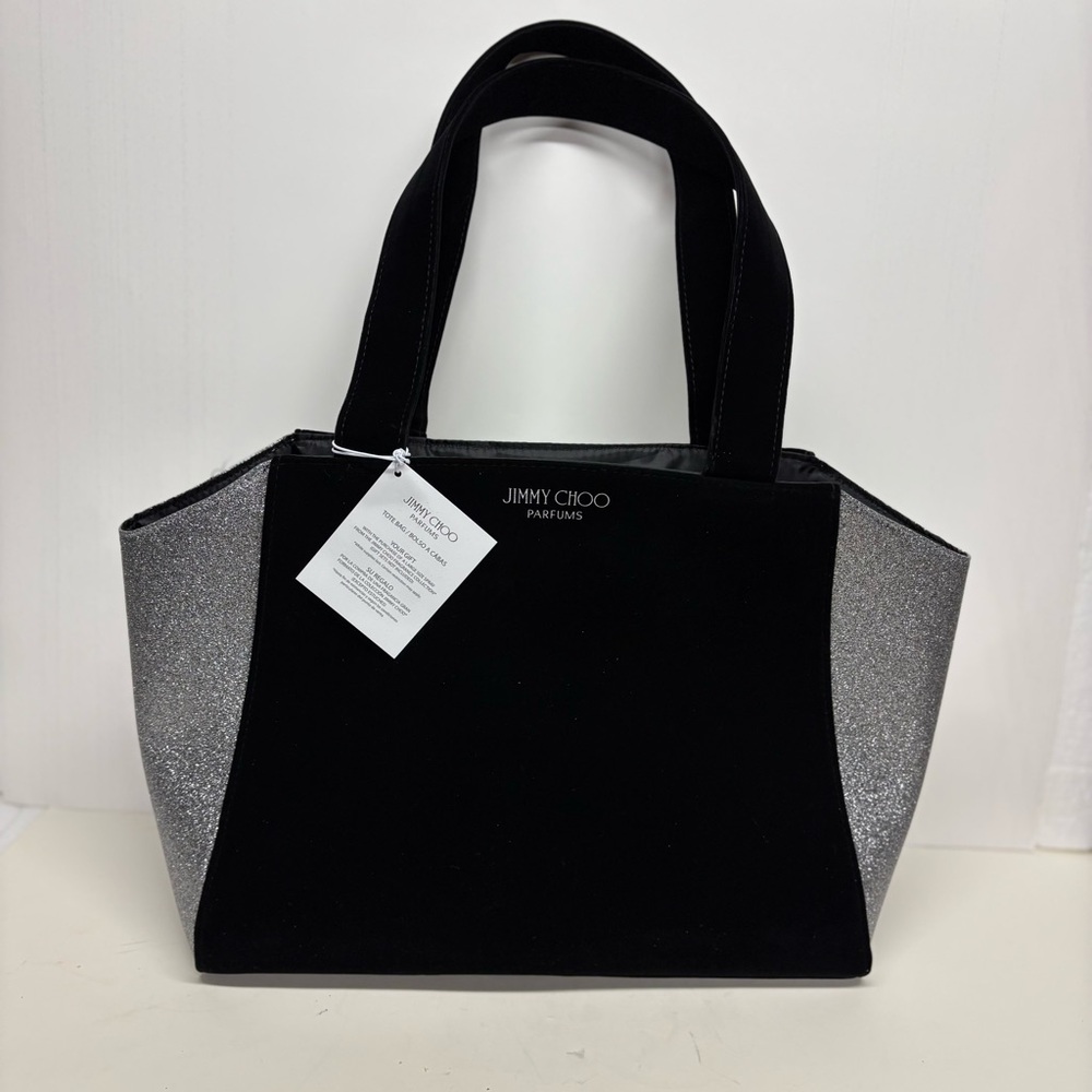 Jimmy Choo Black and Silver Women's Tote Bag Large NWT